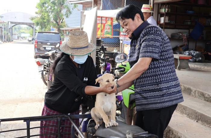 โครงการสัตว์ปลอดโรค คนปลอดภัยจากโรคพิษสุนัขบ้า  ณ ชุมชนโคกสูง หมู่ที่ ๑๗