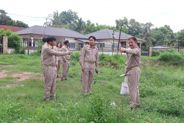 ลงพื้นที่บ้านกุดน้ำใสน้อยในการตรวจสอบ...