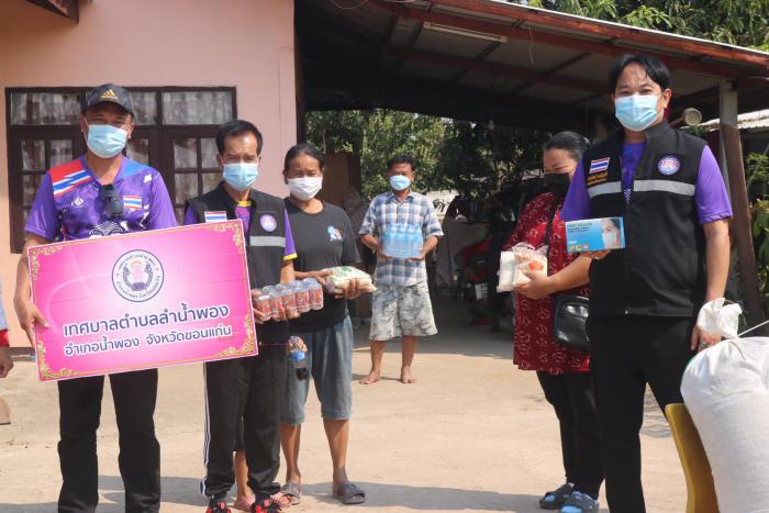 ลงพื้นที่ให้กำลังใจประชาชนที่สัมผัสกลุ่มเสี่ยงในชุมชนโคกสูง ชุมชนด้วง และชุมชนหนองหารจาง