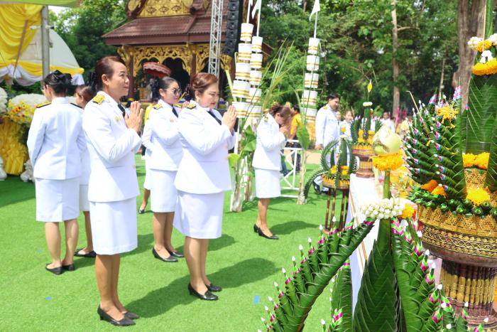 พิธีพลีกรรมตักน้ำจากแหล่งน้ำศักดิ์สิทธิ์ ณ บ่อน้ำศักดิ์สิทธิ์ (บาราย) วัดกู่ประภาชัย