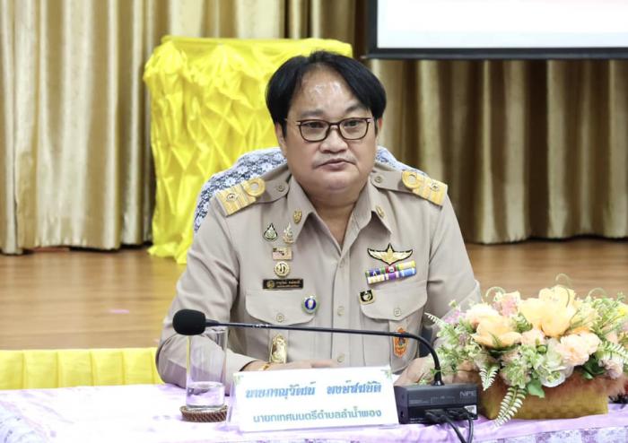 ประชุมประจำเดือน คณะผู้บริหาร พนักงานเทศบาล พนักงานจ้างเทศบาลตำบลลำน้ำพอง ประจำเดือน กรกฎาคม ๒๕๖๗