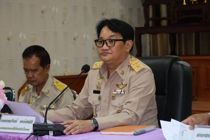 ประชุมประจำเดือน คณะผู้บริหาร พนักงานเทศบาล พนักงานจ้างเทศบาลตำบลลำน้ำพอง ครั้งที่ ๖ / ๒๕๖๖ ประจำเดือน มิถุนายน ๒๕๖๖