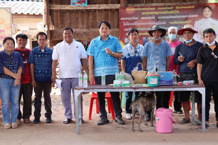 โครงการสัตว์ปลอดโรค คนปลอดภัยจากโรคพิษสุนัขบ้า  ณ ชุมชนหนองโน  หมู่ที่ 11