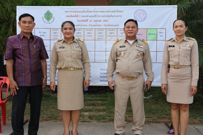 รับคืนหีบบัตรเลือกตั้ง บัตรเลือกตั้ง วัสดุอุปกรณ์ประจำคูหาเลือกตั้ง เอกสารต่างๆ และรวบรวมคะแนนผลการเลือกตั้ง จากคณะกรรมการประจำหน่วยเลือกตั้ง (กปน.) ทั้ง ๗ หน่วย 