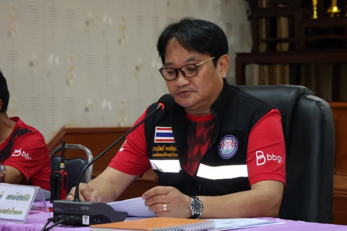ประชุมประจำเดือน คณะผู้บริหาร พนักงานเทศบาล พนักงานจ้างเทศบาลตำบลลำน้ำพอง ครั้งที่ ๗/ ๒๕๖๖ ประจำเดือน กรกฎาคม ๒๕๖๖