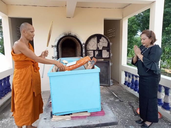 พิธีฌาปนกิจศพ คุณพ่อสำราญ งามลำ