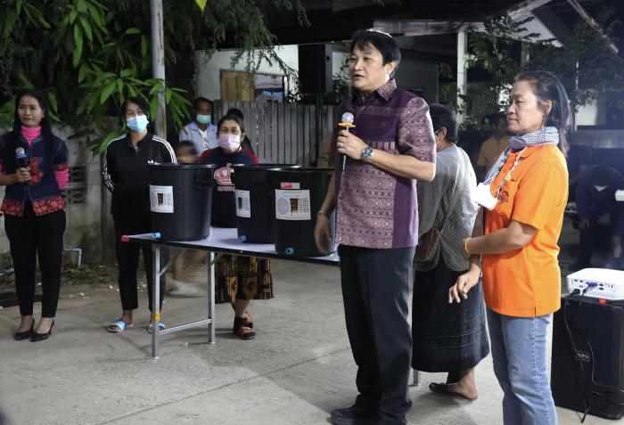 โครงการอบรมการผลิตปุ๋ยอินทรีย์จากขยะเปียกในชุมชน ประจำปี ๒๕๖๕ ณ ชุมชนหนองหญ้ารังกา หมู่ที่ ๗
