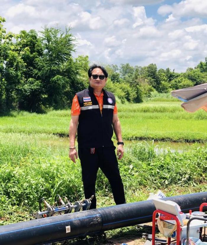  ลงพื้นที่ติดตามงานวางท่อขยายเขตจำหน่ายน้ำประปาส่วนภูมิภาค 