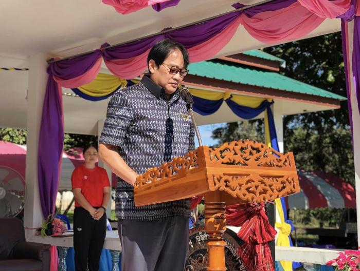 พิธีเปิดการแข่งขันกีฬาสีภายใน ครั้งที่ ๓๖ ประจำปีการศึกษา ๒๕๖๕ โรงเรียนน้ำพองพัฒนศึกษา รัชมังคลาภิเษก